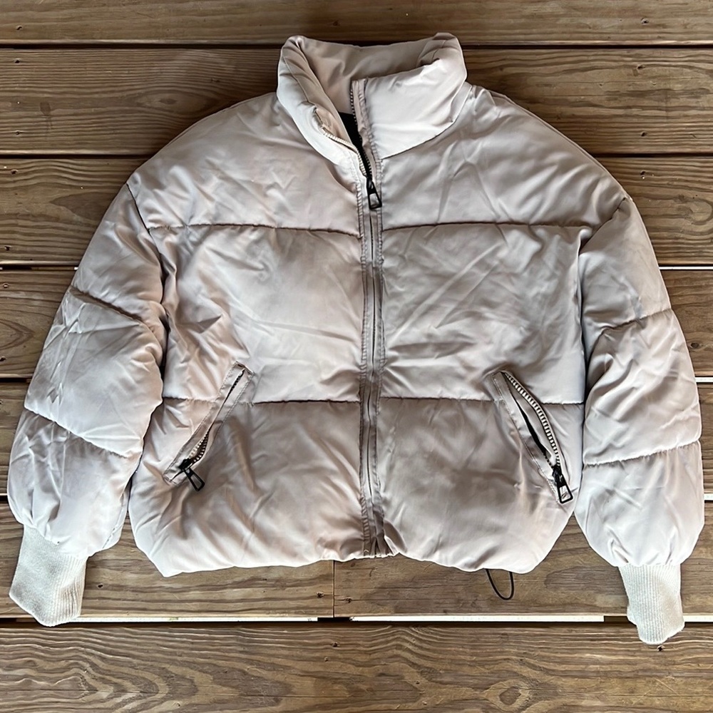 Beige Puffer Coat